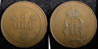 5 Öre SWEDEN Oscar II Bronze 1899  27mm KM# 757 (22 960) Uncertified