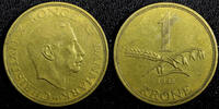 Denmark 1 Krone Denmark Christian X Aluminum-Bronze 1942 NS WWI Issue KM# 835 (23 592) -