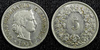 Switzerland 5 Rappen SWITZERLAND Nickel 1934 B KM# 26b (23 394) -