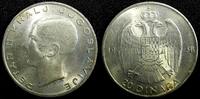 Yugoslavia 20 Dinara 1938 Yugoslavia Petar II Silver 1938  1 Year Type K... 17,13 EUR  Excl. 12,88 EUR Verzending