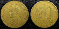 Brazil 20 Centavos BRAZIL Getúlio Dornelles Vargas 1944 WWII Issue KM# 556a (23 066) -