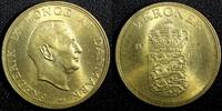 Denmark 2 Kroner Denmark Frederik IX Aluminum-Bronze 1957 C S GEM BU 31mm KM# 838.2 (34) -