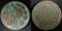 Austria 4 Kreuzer AUSTRIA Franz Joseph I Copper 1861 A KM# 2194 (23 602) -