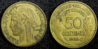 France 50 Centimes FRANCE Aluminum-Bronze 1932 KM# 894.1 (23 604) -