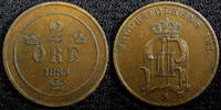 Sweden Ore Sweden Oscar II Copper 1885 2 Ore Mintage-615,000 KM# 746 (23 125) -