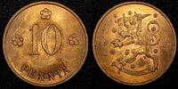 Finland 10 Penniä FINLAND Copper 1929 10 Penniä UNC KM# 24 (23 995) -