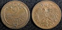 Austria 2 Heller Austria Franz Joseph I Bronze 1903 UNC KM# 2801 (23 953) -