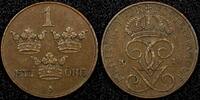 Sweden 1 Öre SWEDEN Gustaf V Bronze 1910 Better Date KM# 777.2 (24 094) -