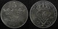 Sweden 5 Öre Sweden Gustaf V Iron 1949 aUNC KM# 812 (24 095) -