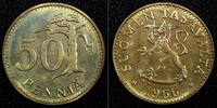 Finland 50 Pennia Finland Aluminum-Bronze 1966-S UNC/BU KM# 48 (24 109) -