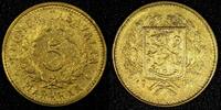 Finland 5 Markkaa FINLAND Aluminum-Bronze 1951 H UNC KM# 31a (21 032) -
