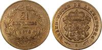 Luxembourg 1/2 Centimes Luxembourg William III Bronze 1870 2- No Dot KM# 21 (24 513) -