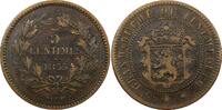 Luxembourg 5 Centimes Luxembourg William III Bronze 1855 A Paris Mint KM# 22.2 (24 503) -