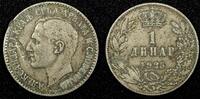 Yugoslavia 1 Dinar Yugoslavia Alexander I Nickel-Bronze 1925 KM# 5 (24 531) -