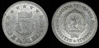 Yugoslavia 5 Dinara Yugoslavia Aluminum 1953 1 Year Type 24.6 mm KM# 32 (24 542) -