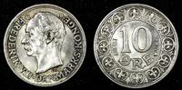 Denmark Ore DENMARK Frederik VIII Silver 1907 VBP; GJ 10 Ore UNC KM# 807 (24 719) -