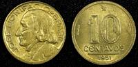Brazil 10 Centavos BRAZIL Jose Bonifacio Aluminum-Bronze 1951 KM# 561 (24 807) -