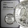 Mexico 50 Centavos Mexico ESTADOS UNIDOS Silver 1944 M NGC MS66 GEM BU KM# 447 (044) -