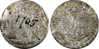 Russian Federation  RUSSIA Peter I Silver 1705 БК Grivna (Red Mint), Bitkin-1099 RARE KM# 121 (585) Uncertified