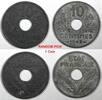 France 10 Centimes FRANCE Zinc 1942 WWII Issue XF+ KM# 898 RANDOM PICK (1 Coin) (939) -