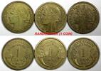 France 1 Franc FRANCE 1941 WWII Issue XF Gad# 470 KM# 885 RANDOM PICK (1 Coin) (942) -