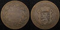 Luxembourg 10 Centimes Luxembourg William III Bronze 1865 A Paris Mint KM# 23.2 (24 508) -