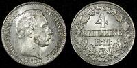 Denmark 4 Skilling Rigsmont DENMARK Christian IX Silver 1870 CS ch.UNC KM# 775.2 (722) -