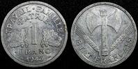 France 1 Franc FRANCE Aluminum 1943 WWII ISSUE XF+ KM# 902.1 (24 979) -