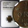 Sweden Bronze SWEDEN Oscar II 1898 1 Ore NGC UNC DETAILS KM# 750 (023) -