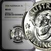 Australia 1 Shilling Australia Elizabeth II Silver 1954 NGC MS63 KM# 53 (032) -