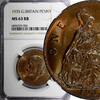 United Kingdom 1 Penny GREAT BRITAIN George V Bronze 1935 NGC MS63 RB NICE TONING KM# 838 (04) -