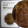 United Kingdom 1 Penny GREAT BRITAIN George V Bronze 1935 NGC MS64 BN NICE TONING KM# 838 (01) -