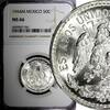 Mexico 50 Centavos Mexico ESTADOS UNIDOS Silver 1944 M NGC MS66 GEM GEM BU KM# 447 (41) -