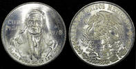 Mexico 100 Pesos Mexico ESTADOS UNIDOS MEXICANOS Silver 1978 Mo UNC 39mm KM# 483.2 (14) -