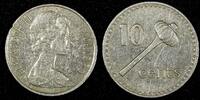 10 Cents FIJI Elizabeth II Copper-Nickel 1969  1st Year Type KM# 30 (27 024) Uncertified