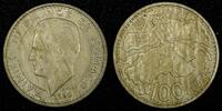 100 Francs MONACO Copper-Nickel Rainier III 1950  Paris Mint KM# 133 (27 022) Uncertified