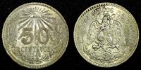 Mexico 50 Centavos Mexico ESTADOS UNIDOS Silver 1944 M Toned KM# 447 (27 103) -