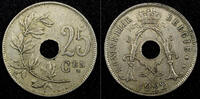 Belgium 25 Centimes BELGIUM Albert I Copper-Nickel 1922 Legend in Dutch KM# 69 (664) -