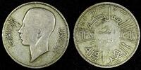 Iraq 50 Fils IRAQ Ghazi I Silver 1938 26.5 mm KM# 104 (26 895) -