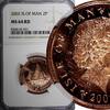 2 Pence 2002 Unknown Isle Of Man Elizabeth II 2002   GEM BU NGC MS64 RD KM# 1037 (031) NGC MS64 RD KM