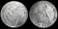 Romania 500 Lei Romania Mihai I Silver 1941 aUNC Bessarabia Reunion 37 mm KM# 60 (257) -