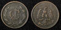Mexico 1 Centavo Mexico ESTADOS UNIDOS MEXICANOS Bronze 1906 Wide date KM# 415 (442) -