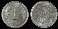 Finland 1 Markka FINLAND Iron 1952 H Last Year Type aUNC KM# 30b (27 182) -