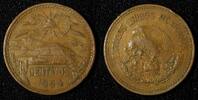 Mexico 20 Centavos Mexico ESTADOS UNIDOS MEXICANOS Bronze 1954 KM# 439 (27 575) -