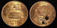Mexico 20 Centavos MEXICO Bronze 1971 Mo Red KM# 440 (27 285) -