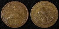 Mexico 20 Centavos Mexico ESTADOS UNIDOS MEXICANOS Bronze 1944 KM# 439 (27 582) -