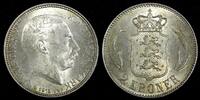 2 Kroner 1915 Denmark DENMARK Christian X Silver 1915 VBP  AH   ch.UNC Light Toned KM# 820 (81) unz