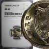 Ireland 3 Pence Ireland Republic Copper-Nickel 1968 NGC MS65 Hare KM# 12a (038) -