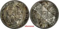 Austria 1881 Florin AUSTRIA Franz Joseph I (1848-1916) Silver aUNC KM# 2222 (14 815) -