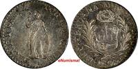 Peru 1/2 Real 1855 PERU Republic Silver  1855 L-MB Lima Mint aUNC Condit... 94,48 EUR  Excl. 12,88 EUR Verzending